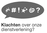 Logo Klachten over onze dienstverlening?